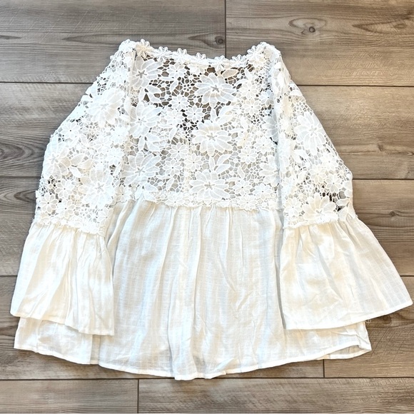 VICI - Nancy Crochet Lace Button Down Top - Picture 3 of 4